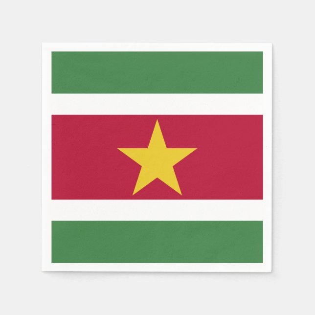 Guardanapo De Papel Sinalizador Suriname (Frente)