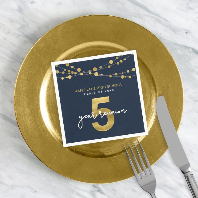 Guardanapo De Papel Sindicato das Cadeias Azuis das Luzes de 5 Anos (Criador carregado)