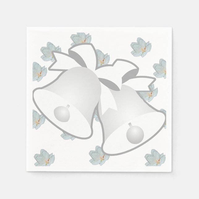 Guardanapo De Papel Sinos De Casamento (Frente)