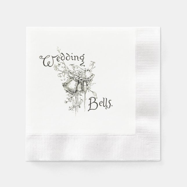 Guardanapo De Papel Sinos de Casamento Napkins (Frente)