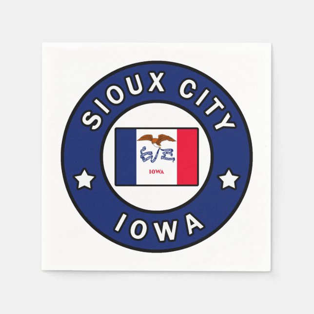 Guardanapo De Papel Sioux City Iowa (Frente)