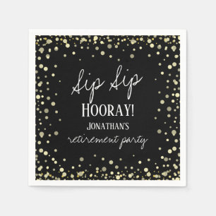 Guardanapo De Papel Sip Sip Hooray Parabéns Retirement Napkins