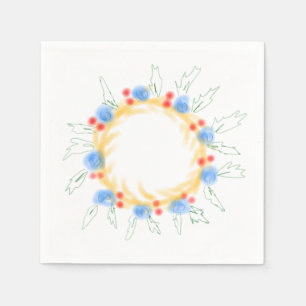Guardanapo De Papel site de logotipo de adição de cores aquáticas pers