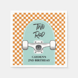 Guardanapo De Papel Skateboard Dois Radical Aniversário de 2 anos