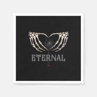 Guardanapo De Papel Skeleton Mãos Cardíaco Clássico