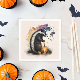 Guardanapo De Papel Skunk Halloween