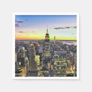 Guardanapo De Papel Skyline de Manhattan da Nova Iorque
