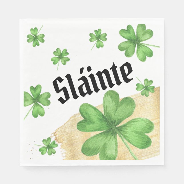 Guardanapo De Papel Slainte - Irlandês (Frente)