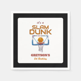 Guardanapo De Papel Slam Dunk Basketball Any Age Birthday