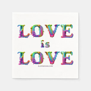 Guardanapo De Papel SlipperyJoe amor é amor gotejando derretendo dinâm
