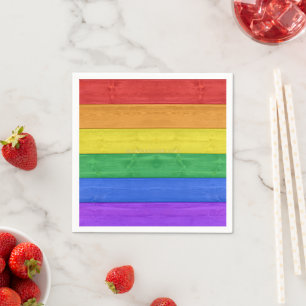 Guardanapo De Papel SlipperyJoe's clássico arco-íris tátil artesanal