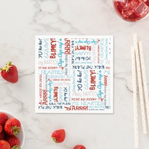 Guardanapo De Papel Slogans piratas Partido Pirata Napkins