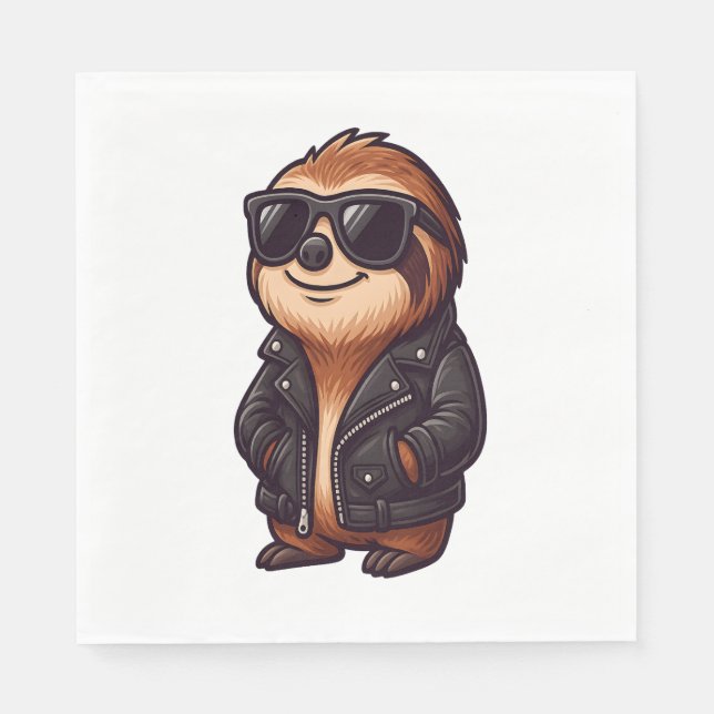 Guardanapo De Papel Sloth Chill Mood (Frente)