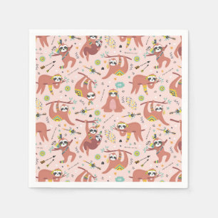 Guardanapo De Papel Sloth Napkins