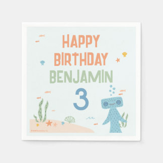 Guardanapo De Papel Slumberkins Martelo de aniversário