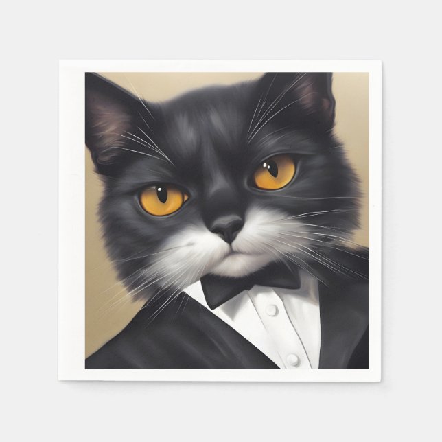 Guardanapo De Papel Smart Cat (Frente)