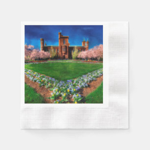 Guardanapo De Papel Smithsonian Castle Cherry Blossoms