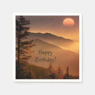 Guardanapo De Papel Smokey Mounts Birthday Napkins