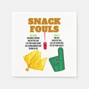 Guardanapo De Papel Snack Fouls para Gostas do Partido
