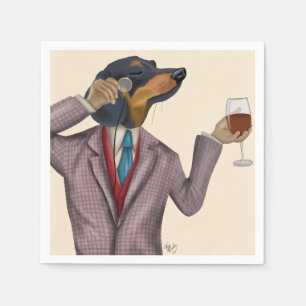 Guardanapo De Papel Snobe de vinho Dachshund