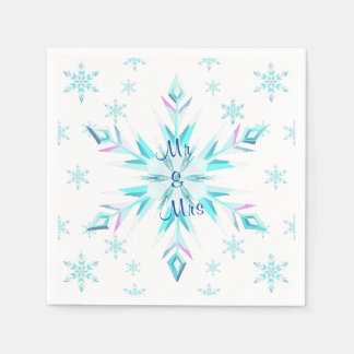 Guardanapo De Papel Snowflake Wedkins