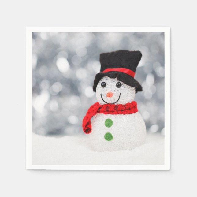 Guardanapo De Papel Snowman (Frente)