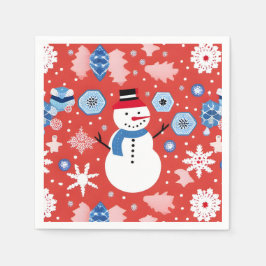 Guardanapo De Papel Snowman Chillin'