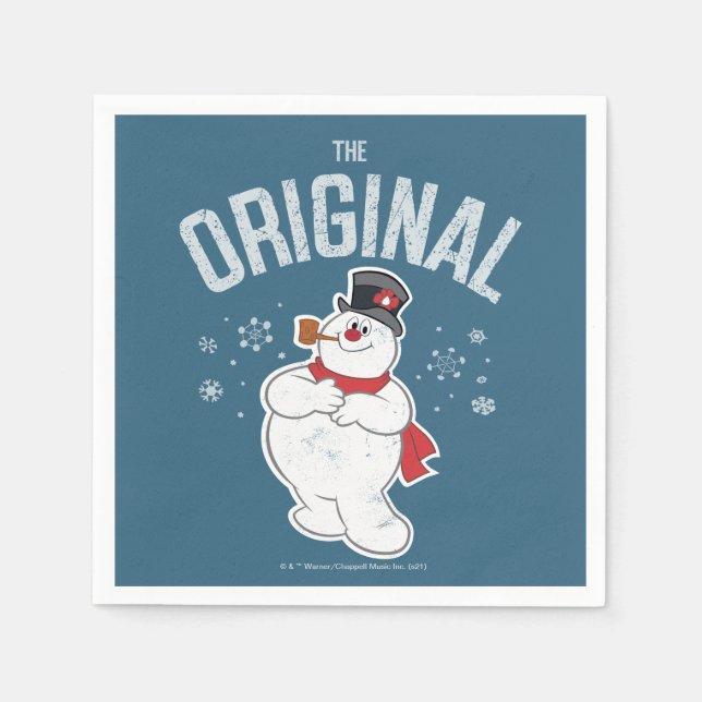 Guardanapo De Papel Snowman™ congelado | O original (Frente)