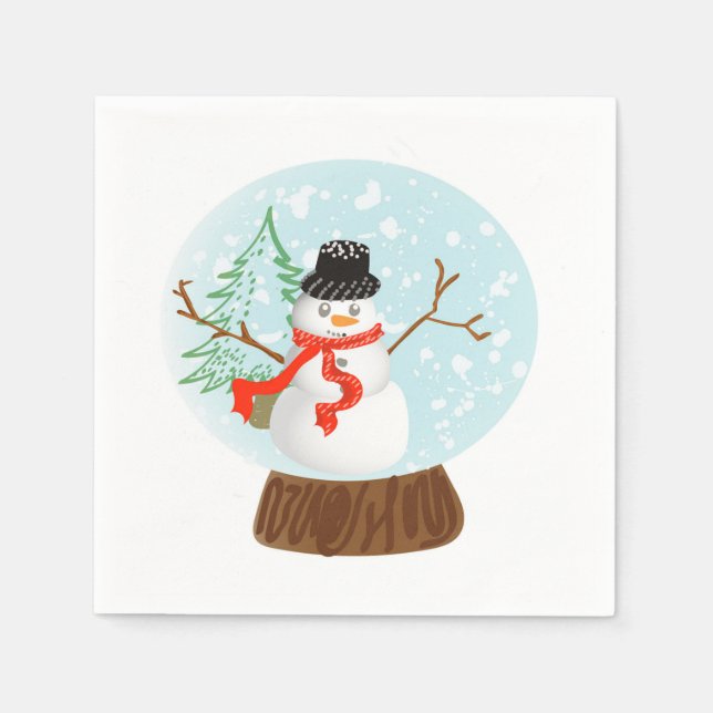 Guardanapo De Papel Snowman Napkin (Frente)