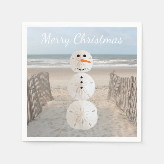 Guardanapo De Papel Snowman Paper Napkins (Frente)
