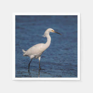 Guardanapo De Papel Snowy Egret em North Beach