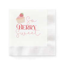 So Berry Sweet dessert napkin