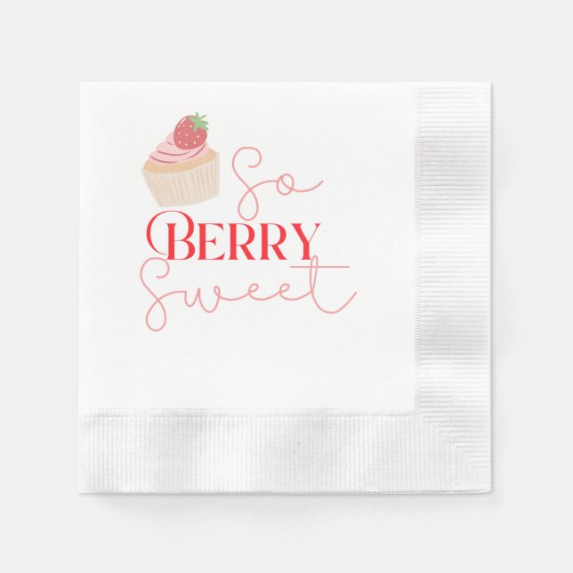 Guardanapo De Papel So Berry Sweet dessert napkin (Frente)
