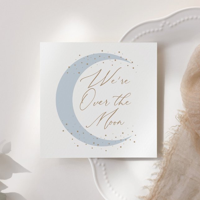 Guardanapo De Papel Sobre o Chá de fraldas da Lua Azul (Criador carregado)