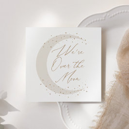 Guardanapo De Papel Sobre o Chá de fraldas Neutro da Lua