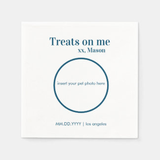 Guardanapo De Papel Sobremesa de Casamento Personalizada Napkin Cão/Ga