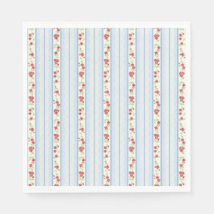Guardanapo De Papel Sobremesa de Festa Floral Elegante Vintage Vermelh