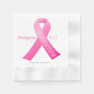 Guardanapo De Papel Sobreviver Fita Rosa