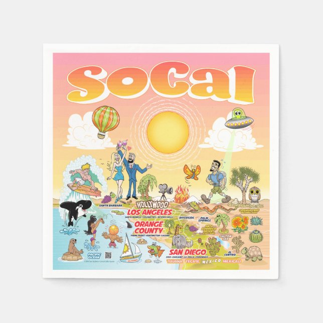 Guardanapo De Papel SoCal Napkins (Frente)