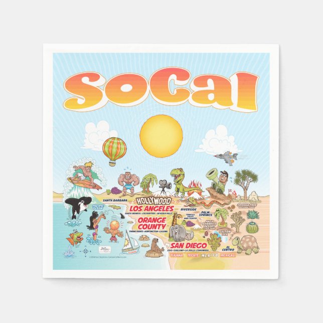 Guardanapo De Papel SoCal Napkins (Frente)
