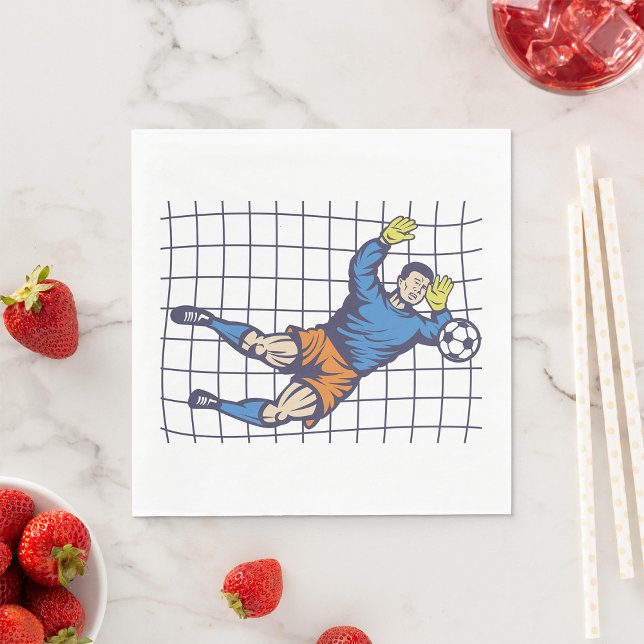 Guardanapo De Papel Soccer Goalie (Criador carregado)