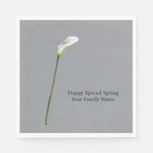 Guardanapo De Papel Sofisticado Minimalista Cravo Branco Mate