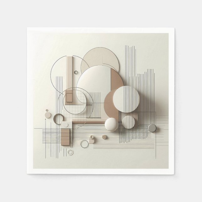 Guardanapo De Papel Soft 3D Linework  (Frente)