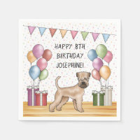 Soft-Coated Wheaten Terrier Pastel Feliz Aniversár