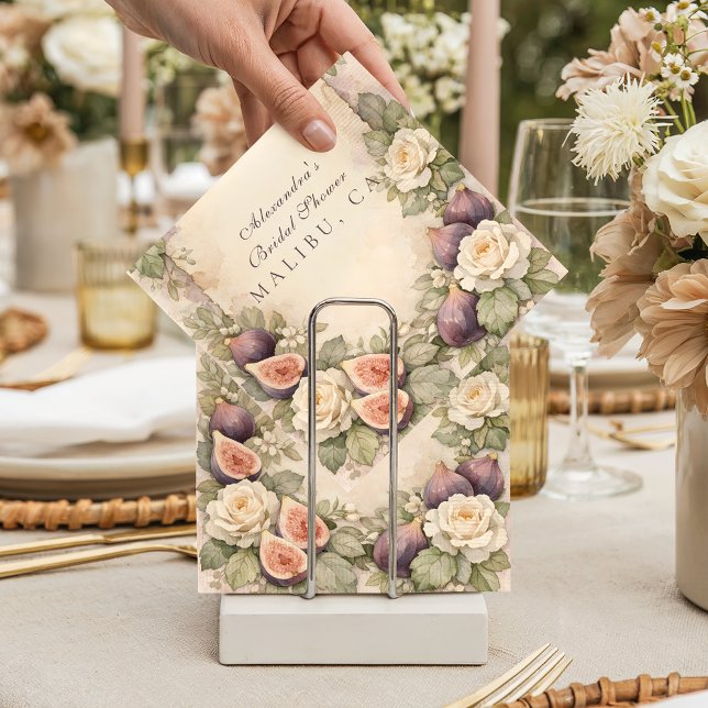 Guardanapo De Papel Soft Fig Botanical Bridal Shower (Criador carregado)
