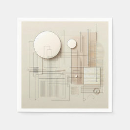 Guardanapo De Papel Soft Geometric Line 