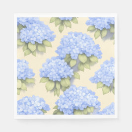 Guardanapo De Papel Soft Lemo Blue Hydrangea Standard Luncheon Napkins