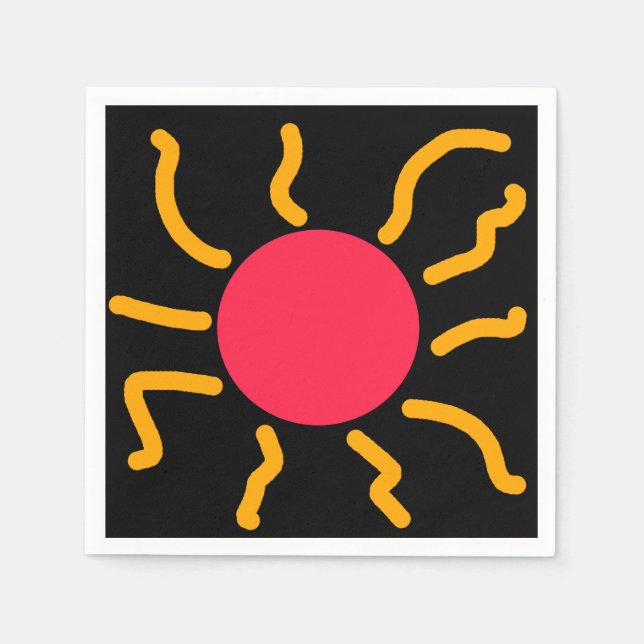 Guardanapo De Papel Sol bonito (Frente)