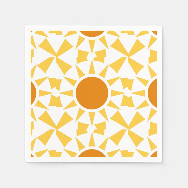 Guardanapo De Papel Sol de Verão (Frente)