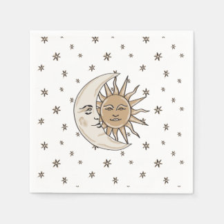 Guardanapo De Papel Sol, Lua e Estrelas